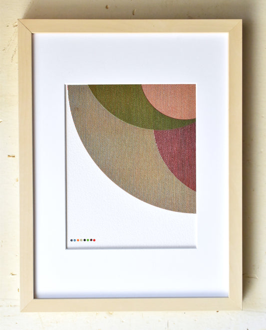 1/4 Circle Color Study 03 - 8"x10" Plot