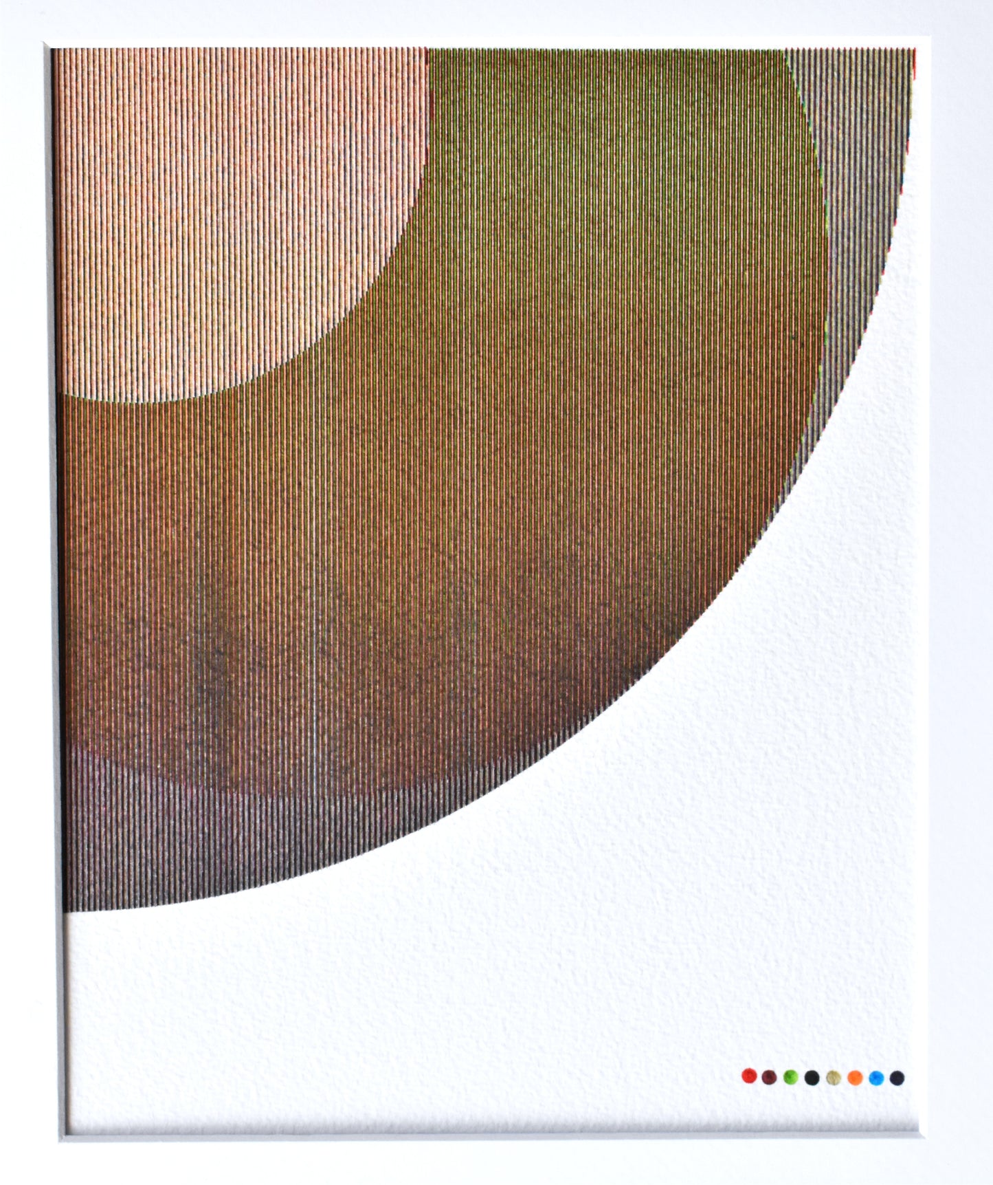 1/4 Circle Color Study 01 - 8"x10" Plot
