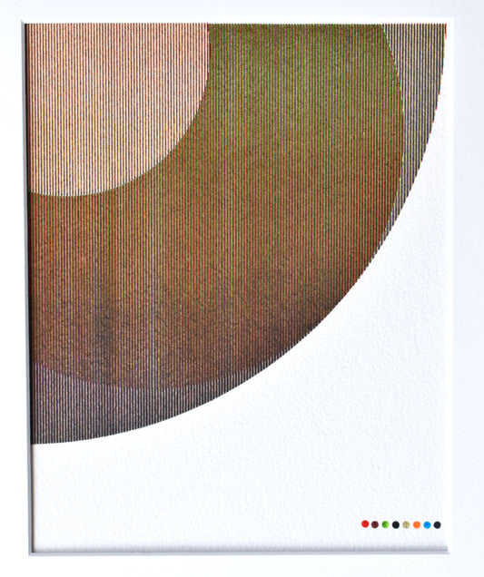 1/4 Circle Color Study 01 - 8"x10" Plot