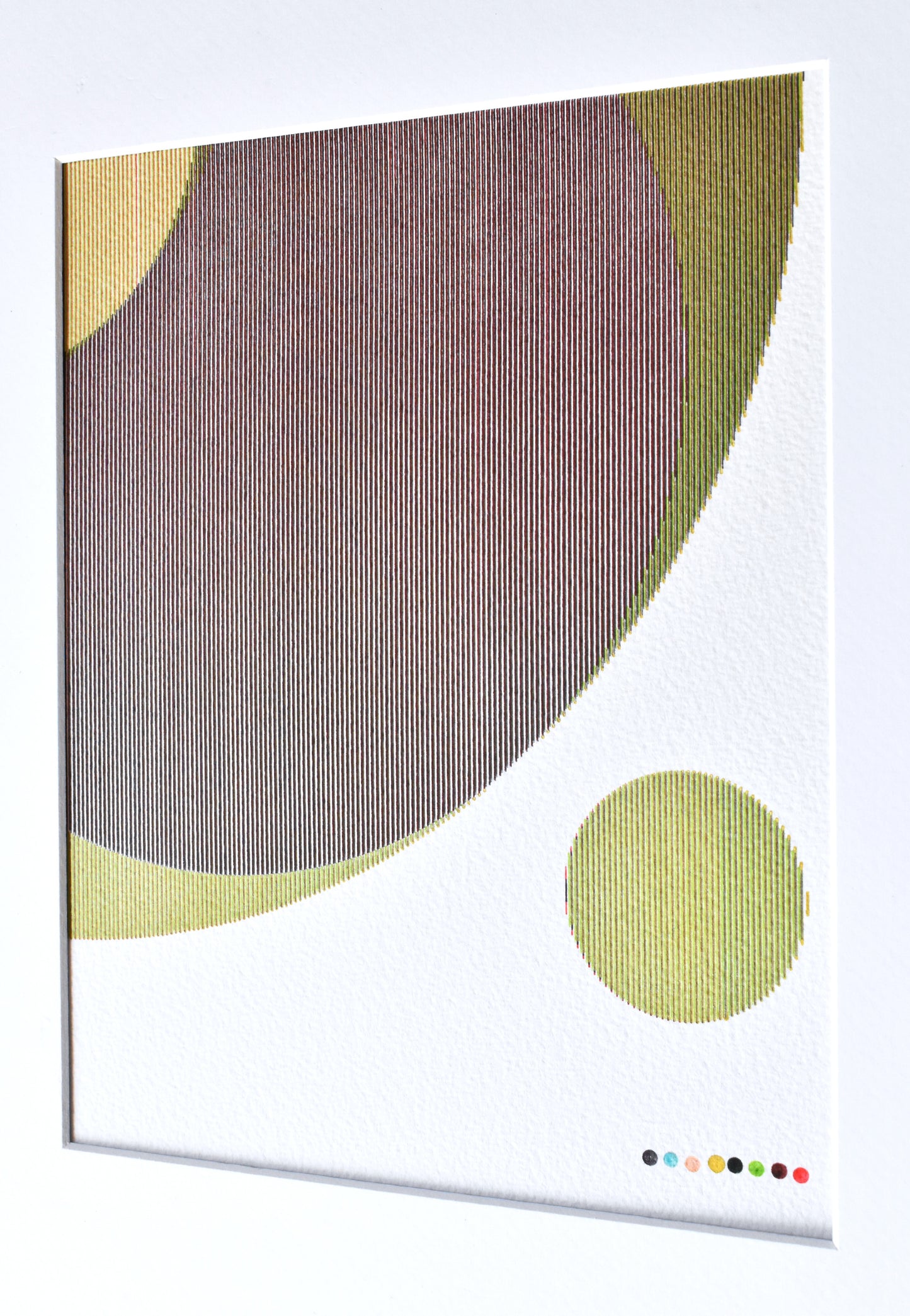 1/4 Circle Color Study 02 - 8"x10" Plot