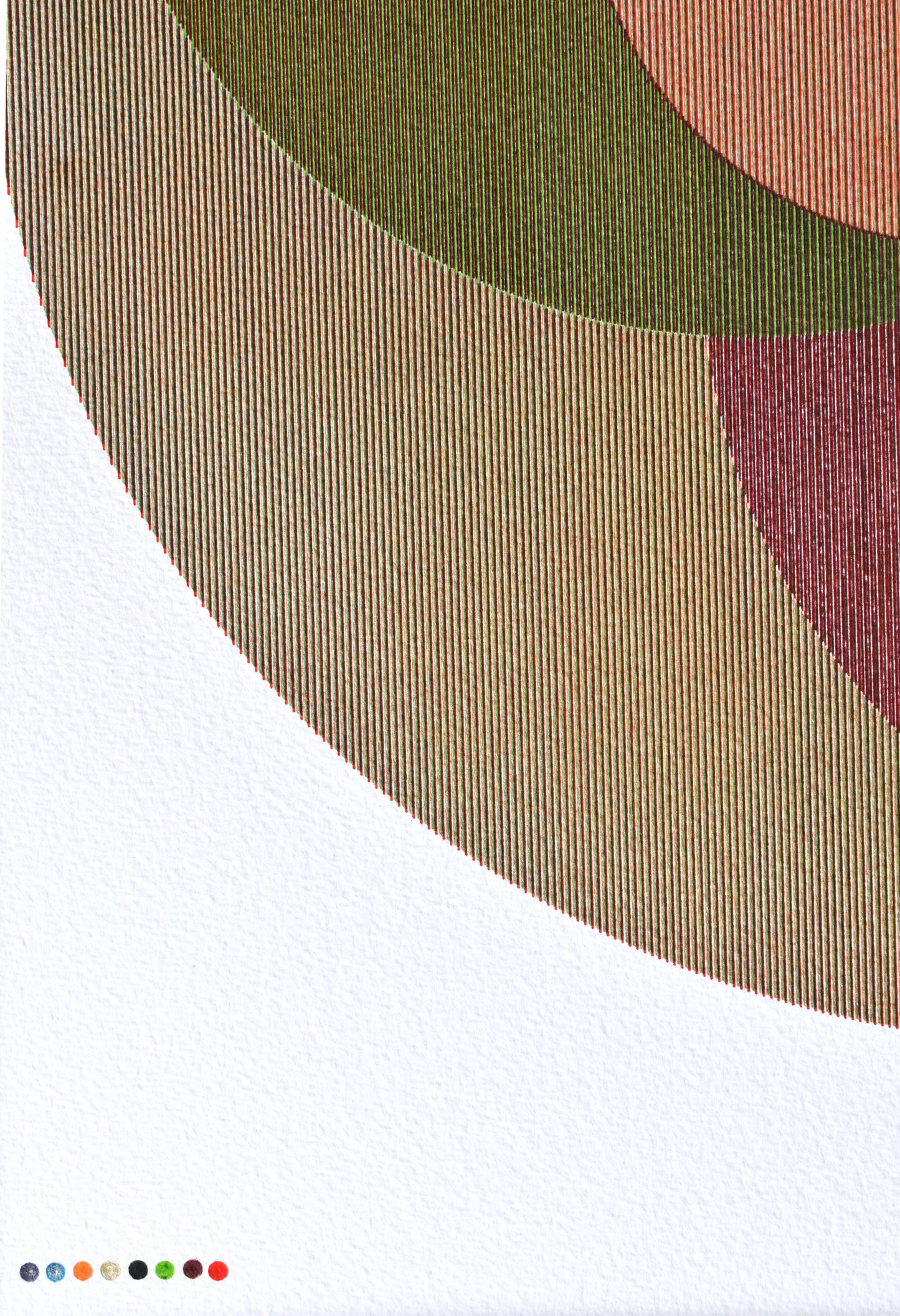 1/4 Circle Color Study 03 - 8"x10" Plot