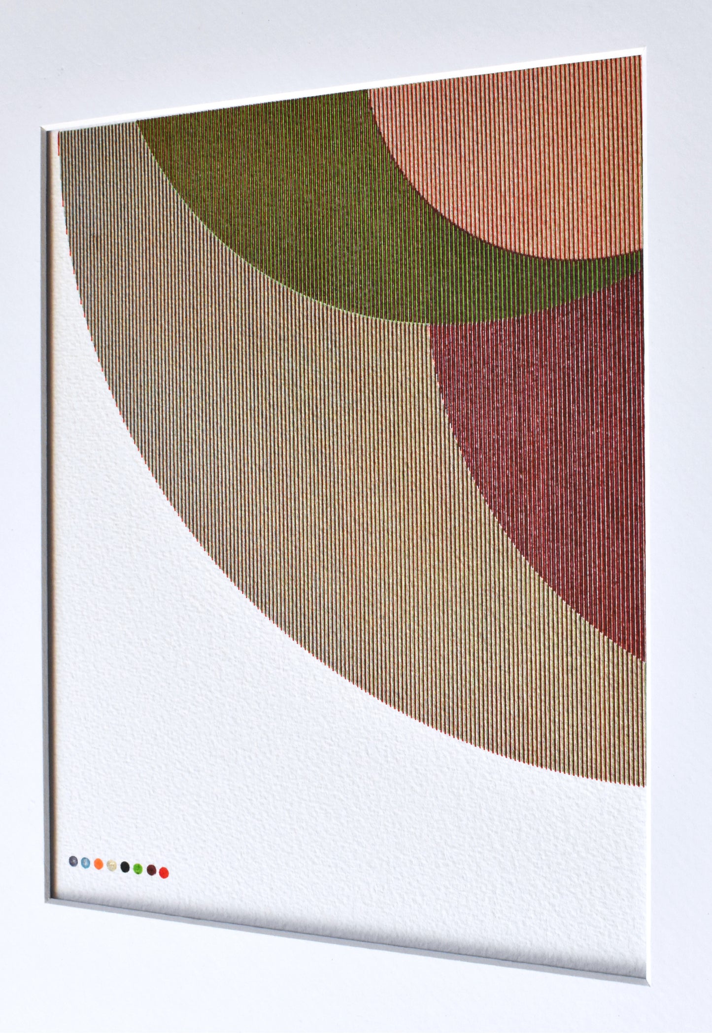 1/4 Circle Color Study 03 - 8"x10" Plot