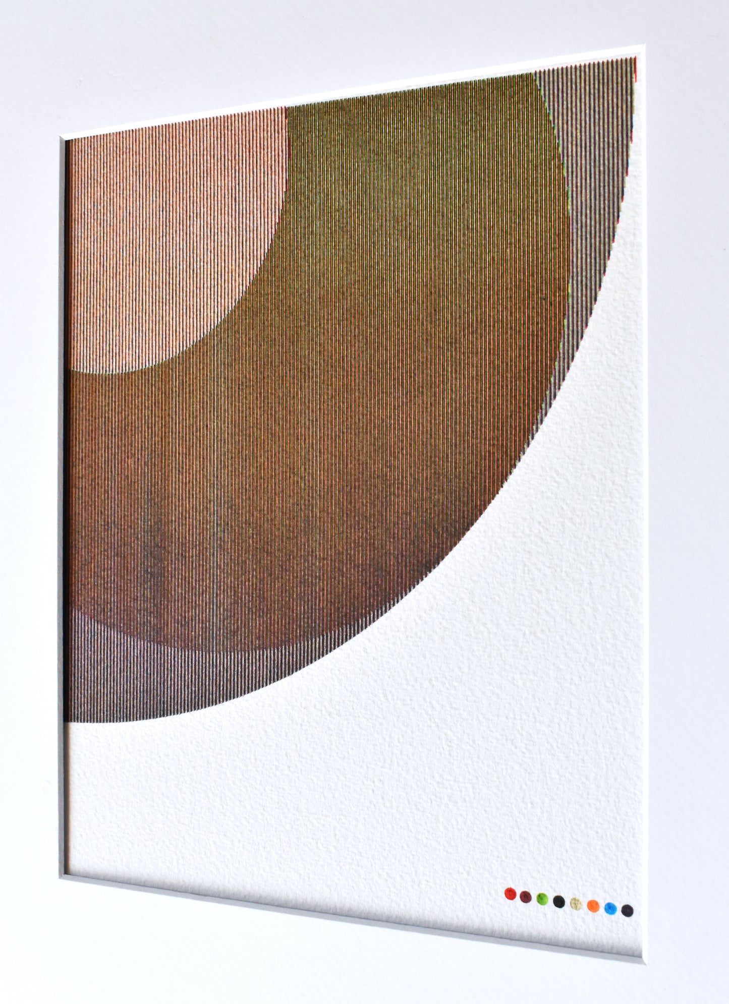 1/4 Circle Color Study 01 - 8"x10" Plot